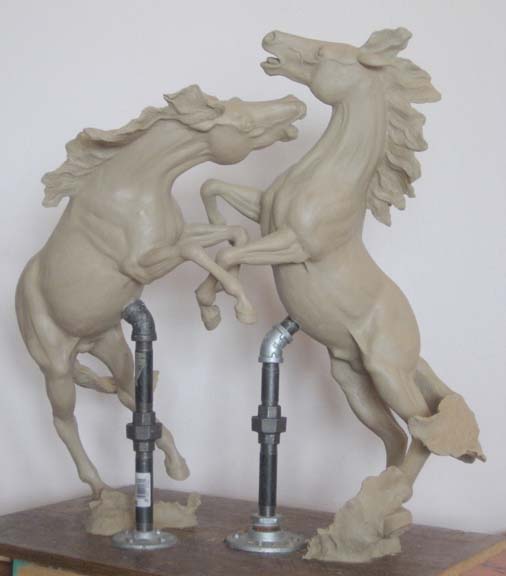 Horseplay in Clay - Back View