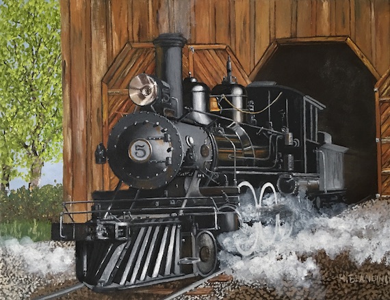 Locomotive Old #5 11x14